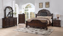 Brown Carved Traditional Bedroom Set B840