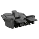 Brennen Power Double Reclining Love Seat With Center Console