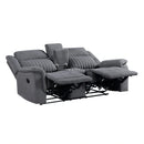 Dean Double Reclining Love Seat With Center Console