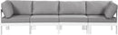Nizuc Grey Waterproof Fabric Outdoor Patio Modular Sofa