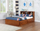 Mocha Captain's Bed with Bookcase Headboard CB237