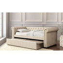 Leanna Daybed w Trundle Beige