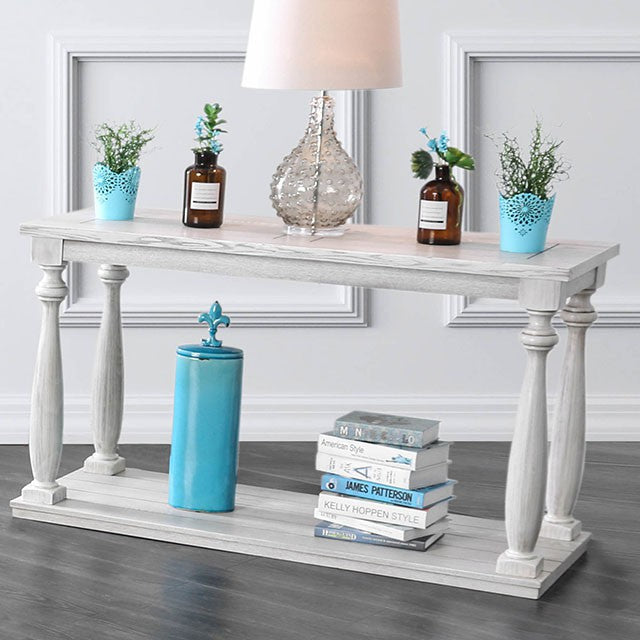 Arlington Antique White Sofa Table image