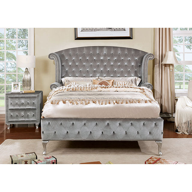 Alzir Gray Queen Bed