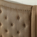 Carly Cal.King, E.King, Full, & Queen Bed Grey & Brown