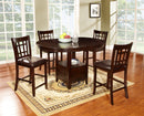 Espresso Round Counter Height Set D120