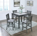 Gray Counter Height 5-Piece Set D124