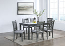 Gray 7-Piece Dining Set D266