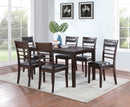 Espresso 7-Piece Dining Set D287