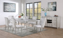 Silver Traditional Dining Set with Server Option D593
