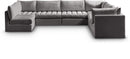 Jacob Grey Velvet Modular Sectional
