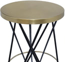 Mercury Black / Gold Counter Stool