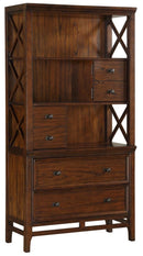 Frazier Bookcase in Brown Cherry 1649-18