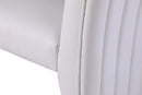 Porsha White Faux Leather Dining Chair