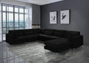 Julia Black Velvet Modular Sectional (7 Boxes)