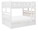 Galen Full/Full Bunk Bed w/ Storage Boxes in White B2053FFW-1*T