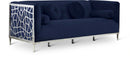 Opal Navy Velvet Sofa