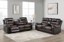 Hart Reclining Loveseat W/Console & Pw Outlet And Cup Holders