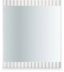 Modernist White Gloss Mirror