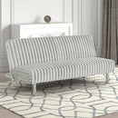 Hinwil Futon Sofa Bed Pink, Beige Grey, & Black