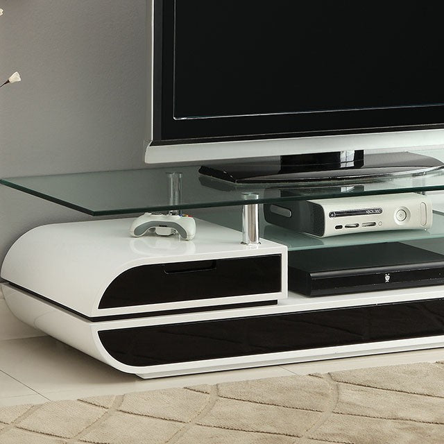 Evos Black/White 63" TV Console