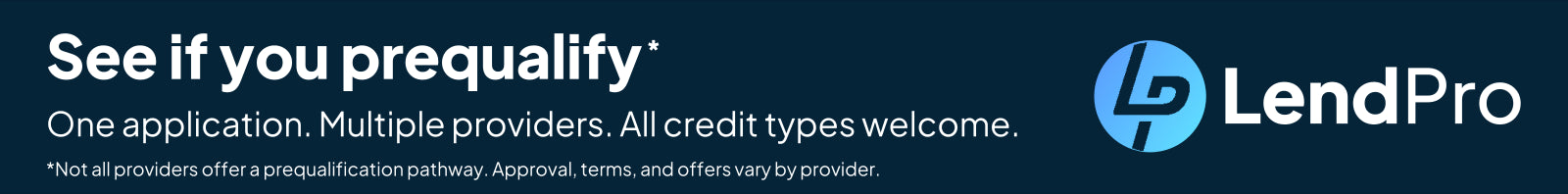 See if you pre-qualify for furniture financing with one quick LendPro application