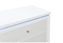 ALINA WHITE NIGHTSTAND WITH LED AND USB