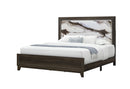 HARMONY BROWN FULL BED WITH LED