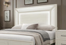 CLARA BEIGE KING BED WITH LED