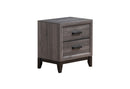 KATE FOIL GREY FULL BED, DRESSER, MIRROR AND NIGHTSTAND