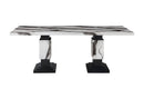 D12 DINING TABLE AND 6 DINING CHAIRS