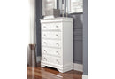 POMPEI METALLIC WHITE QUEEN BED GROUP WITH LED