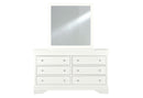 POMPEI METALLIC WHITE MIRROR