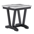 T1319 BLK/WHT END TABLE