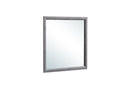 KATE FOIL GREY FULL BED, DRESSER, MIRROR AND NIGHTSTAND