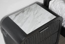 BECKETT WHT/BLK KING BED GROUP