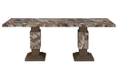 D12 BROWN DINING TABLE