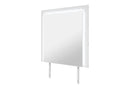 NAOMI SILVER MARBLE MIRROR WITH LED