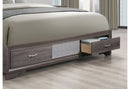 SEVILLE GREY KING BED DRESSER MIRROR NIGHTSTAND