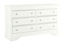POMPEI METALLIC WHITE DRESSER