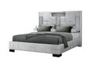OSCAR GREY KING BED NO WOOD TRIM