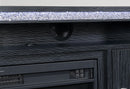 LILY DARK GREY ENT UNIT 72 INCH W/ LED, SPEAKERS, CRYSTAL INSERTS