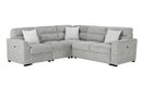 U9401 NICKEL SOFA BED SECTIONAL WITH 3 PILLOWS
