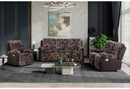 U6028 BROWN RECLINING SOFA/CONSOLE RECLINING LOVESEAT/GLIDER RECLINER