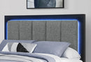 EMMA BLACK/GREY FULL BED GROUP