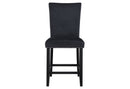 D04 WHITE BAR TABLE AND 6 D04 BLACK BAR STOOL