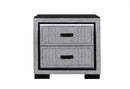 ISABELLA GREY NIGHTSTAND WITH LED