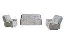U6028 GREY RECLINING SOFA/CONSOLE RECLINING LOVESEAT/GLIDER RECLINER