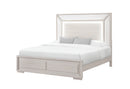 CLARA BEIGE KING BED WITH LED
