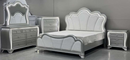 ARIA SILVER QUEEN BED WITH LED